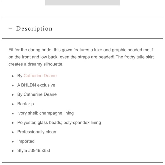 BHLDN “Freya” Gown - Picture 4 of 7